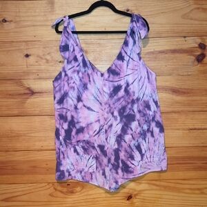 Show Me Your MuMu Purple/Pink Tie-Dye Tilda Romper 100% Cotton